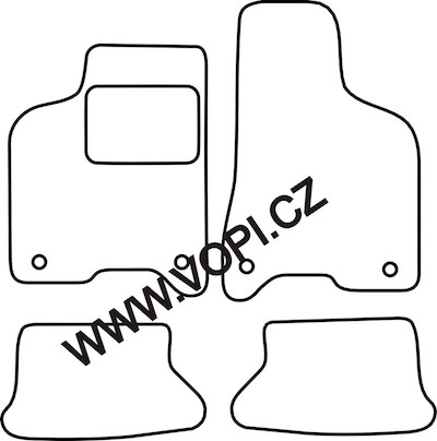 Autokoberce Volkswagen Lupo 2004 - Perfectfit (4939)